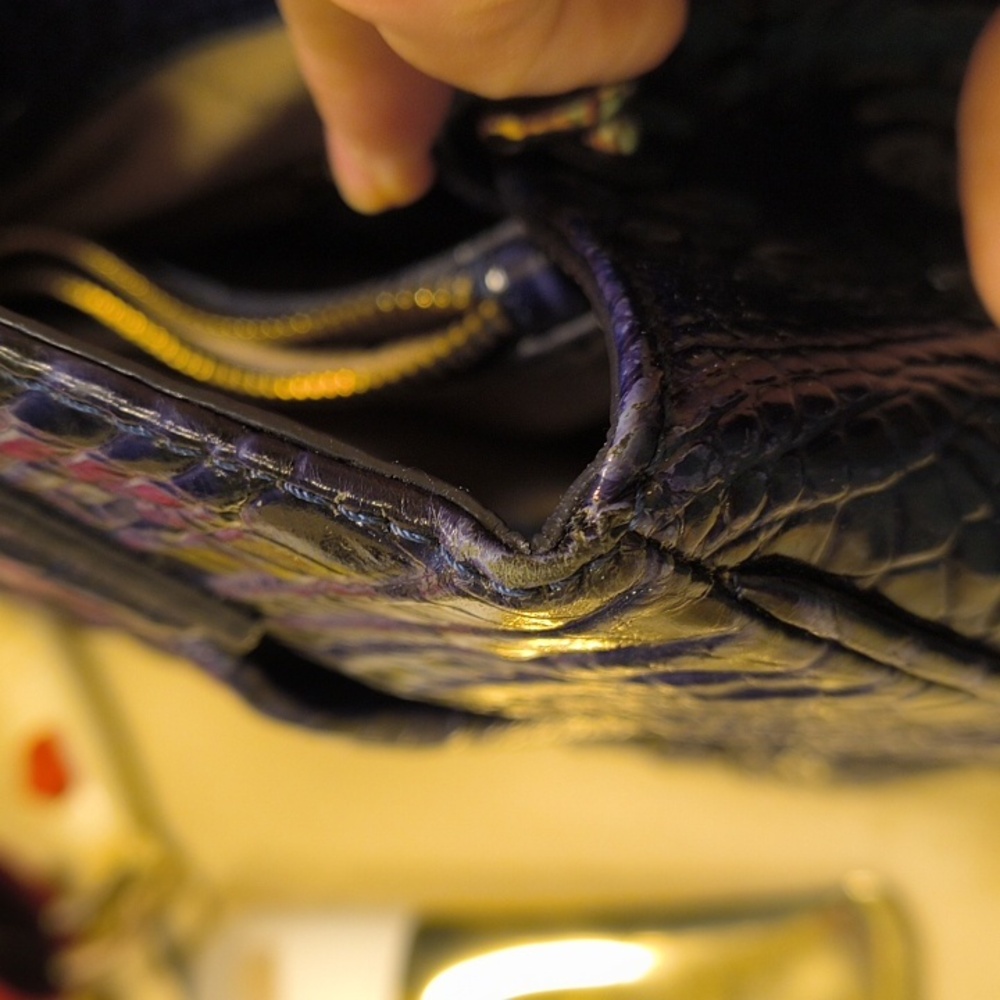 Dark Blue Brahmin Bag - Picture 11 of 16